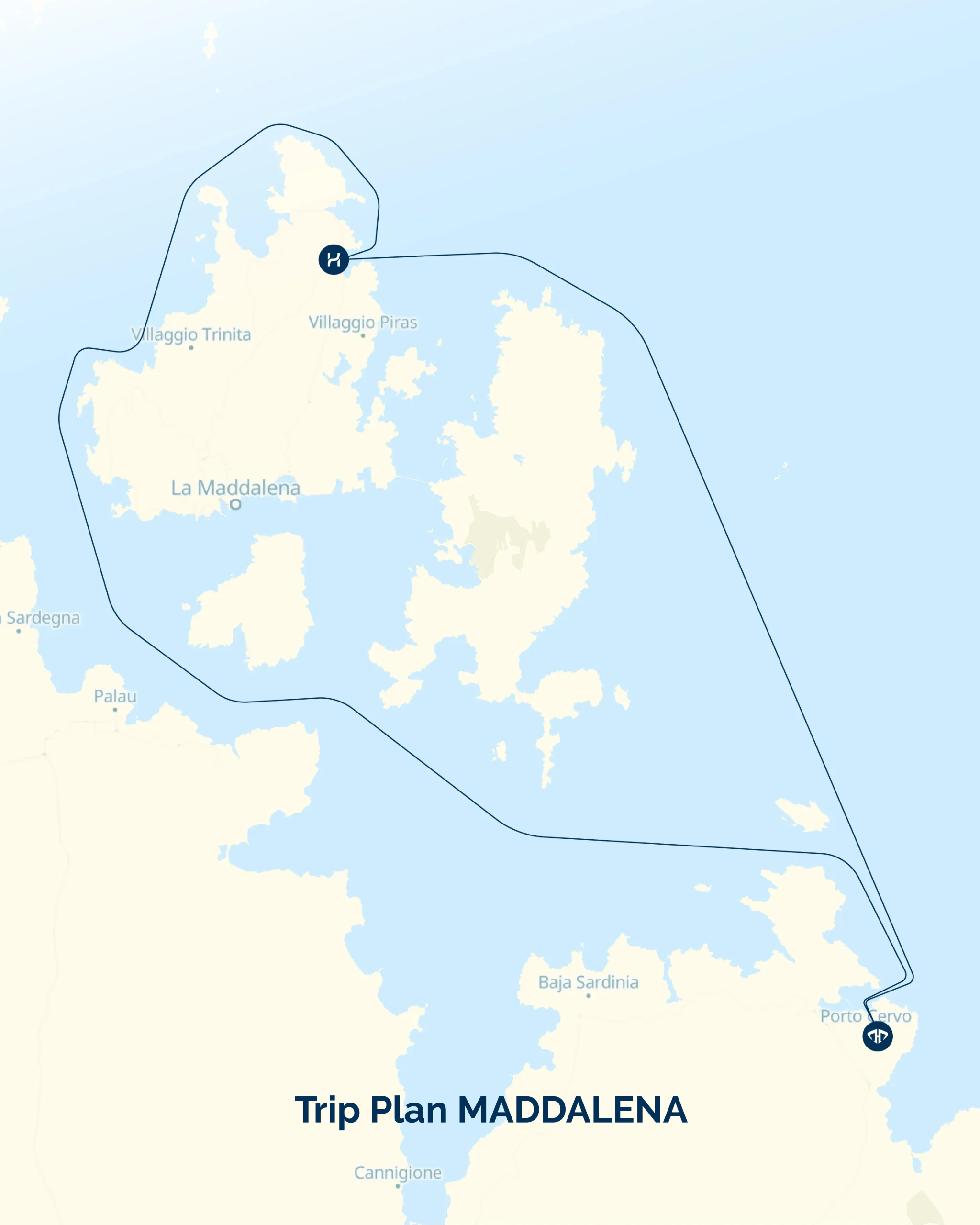 MAPPA TRIP PLAN MADDALENA