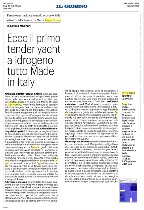 articolo di giornale su h1